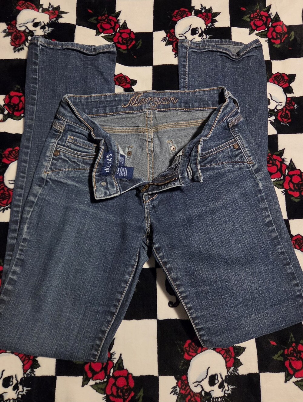 Blue Women's Straight-Leg Jeans